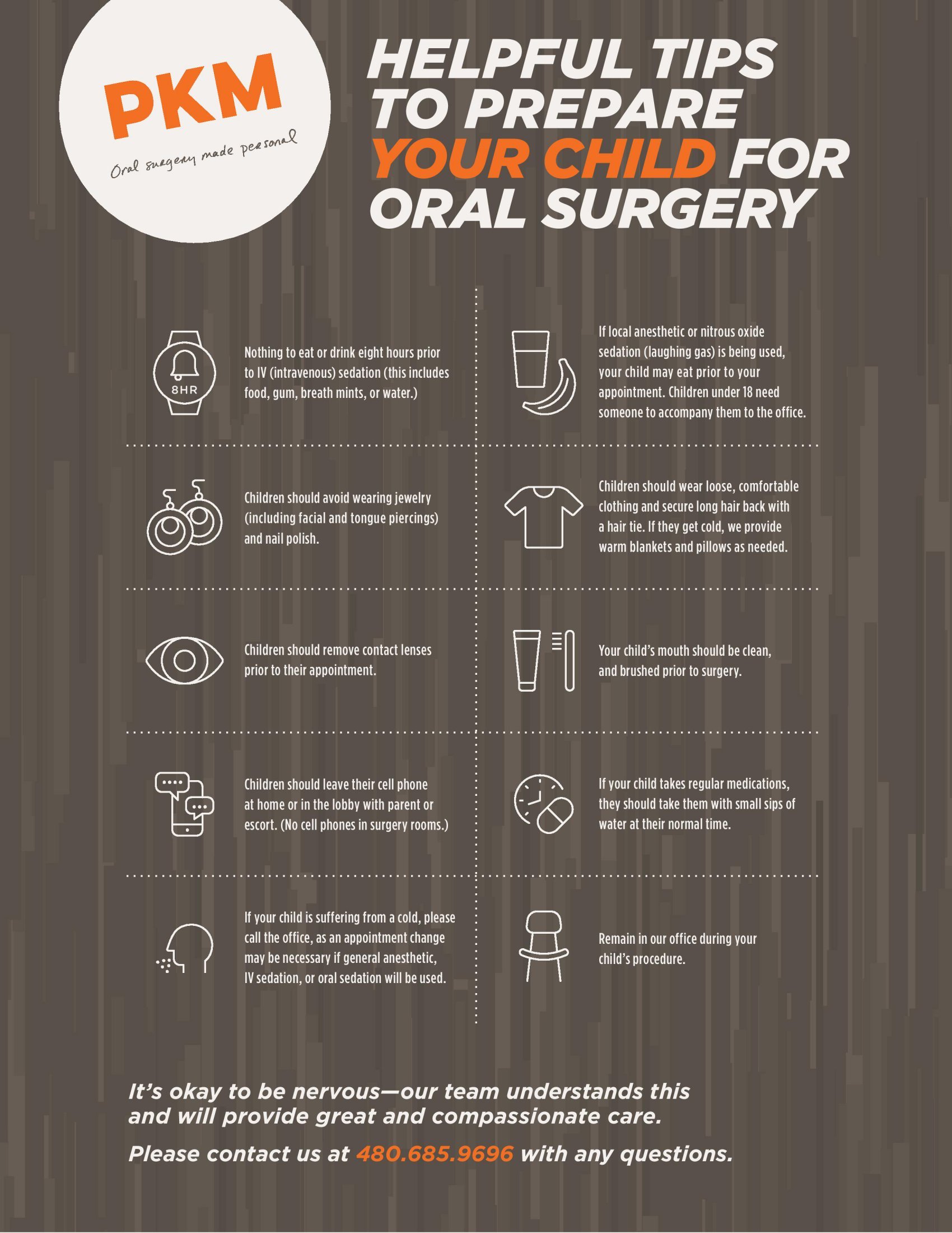 Pre-Surgery Tips For Parents & Their Children infographic